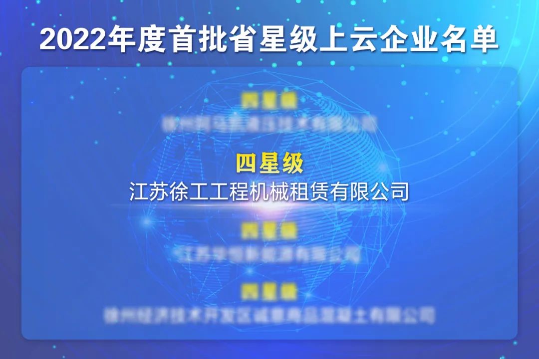 The only one on the list! Xugong Finance was awarded four-star Shangyun Enterprise