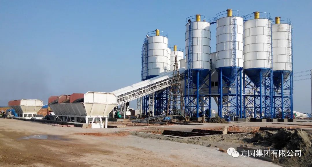 [Product style] Fangyuan HZS180 concrete mixing plant sent to the United States