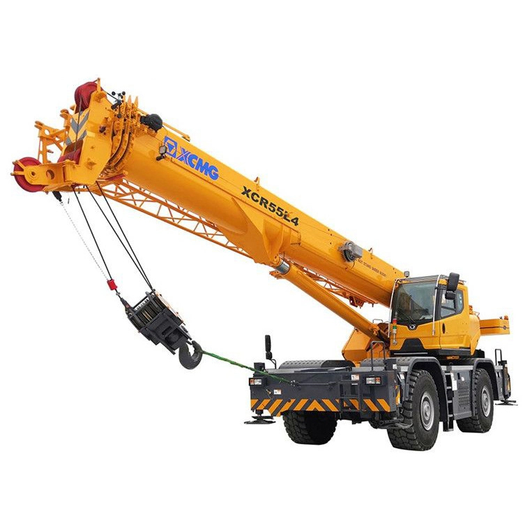 XCMG High Quality 50m Lifting Height Mobile Crane Xcr55L4 55 Ton Rough Terrain Crane for Sale
