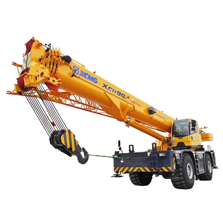 XCMG Official 90 Ton 48m Lifting Height Rough Terrain Crane Xcr90 Mobile Hydraulic Crane for Sale