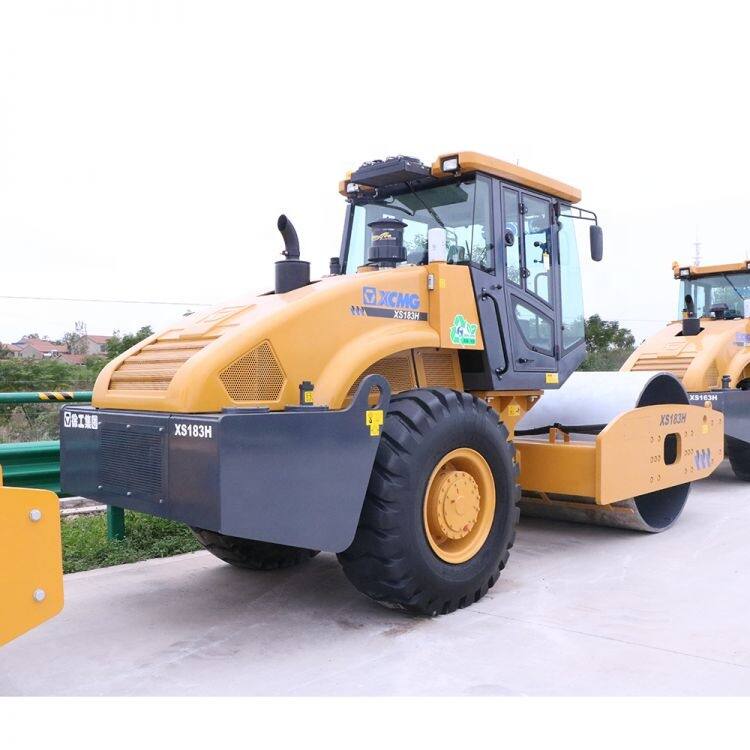 XCMG official 18 ton single drum vibratory road roller XS183J for sale