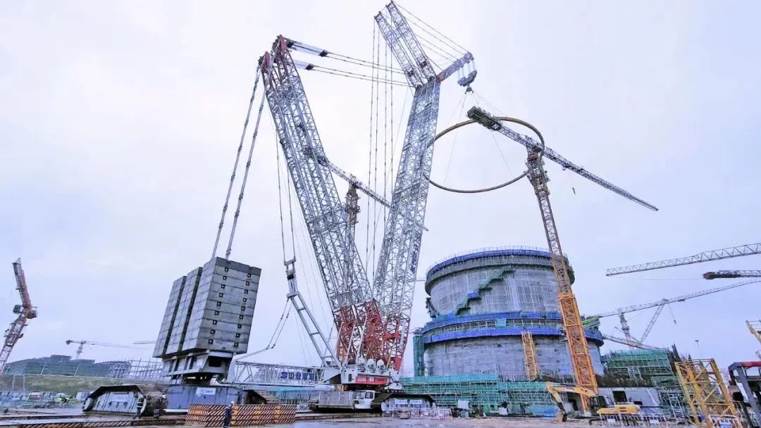 Helping Changjiang Nuclear Power to Get off to a Good Start in the New Year, Zoomlion's 3,200-Ton Crawler Crane Makes New Achievements