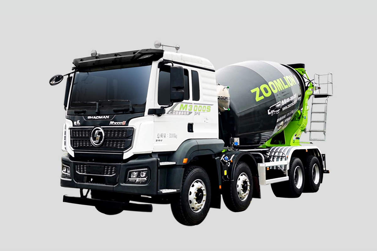 Zoomlion ZLJ5312GJBL6 Siqiao 12F Shaanxi Automobile LNG Mixer Truck
