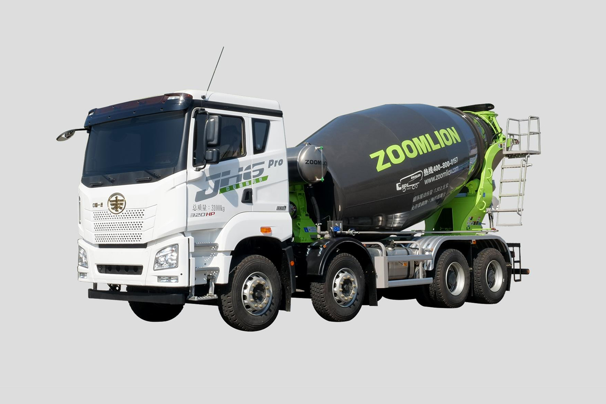 Zoomlion ZLJ5312GJBJC7F Four-axle 12F Jiefang JH6 Cummins Mixer Truck (E Series)