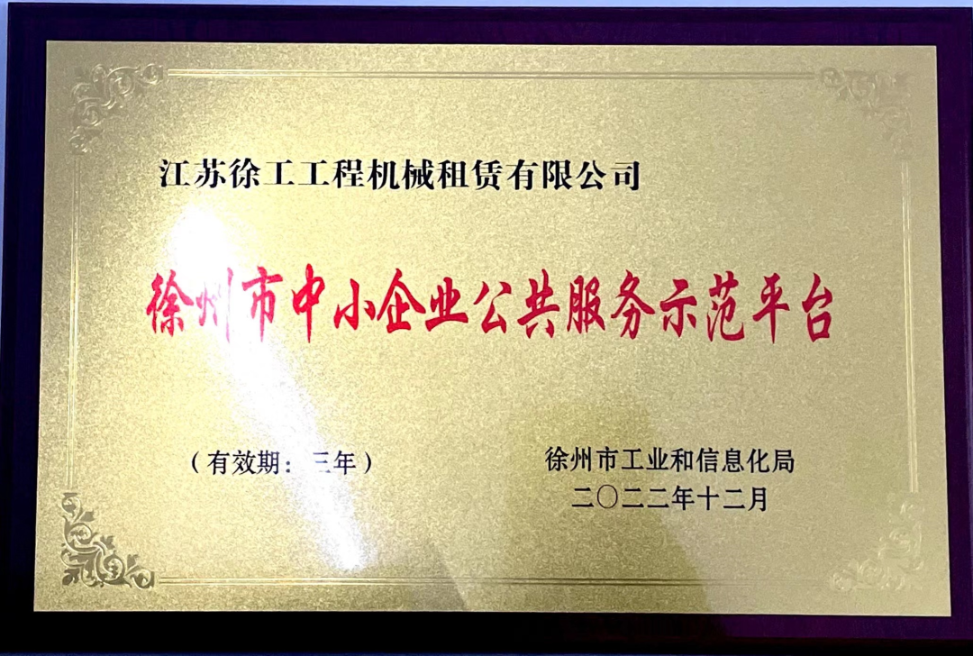Good news! XCMG Leasing "Financial Service Platform" Was Recognized at the Municipal Level Again