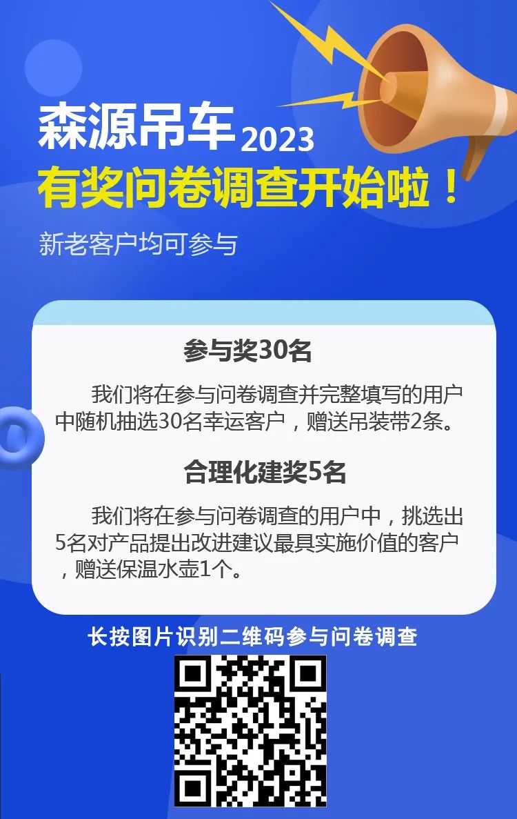 @ Crane Boss, Senyuan Crane 2023 Prize-winning Questionnaire Survey Begins!