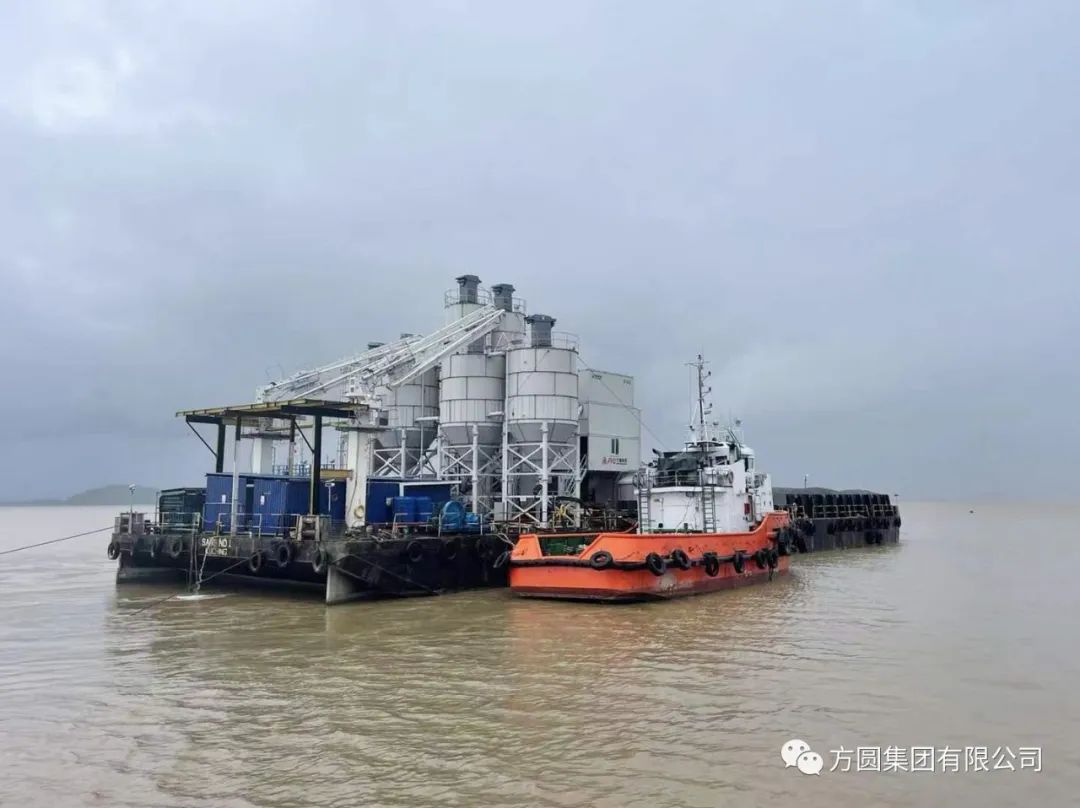 [Product Style] Fangyuan Marine Shipborne Mixing Station Helps Malaysia Luba Sea-Crossing Bridge Construction Project