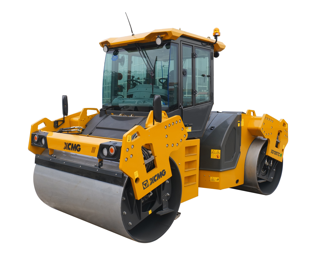 Oil surface star XCMG's 13-ton double steel wheel is unveiled!
