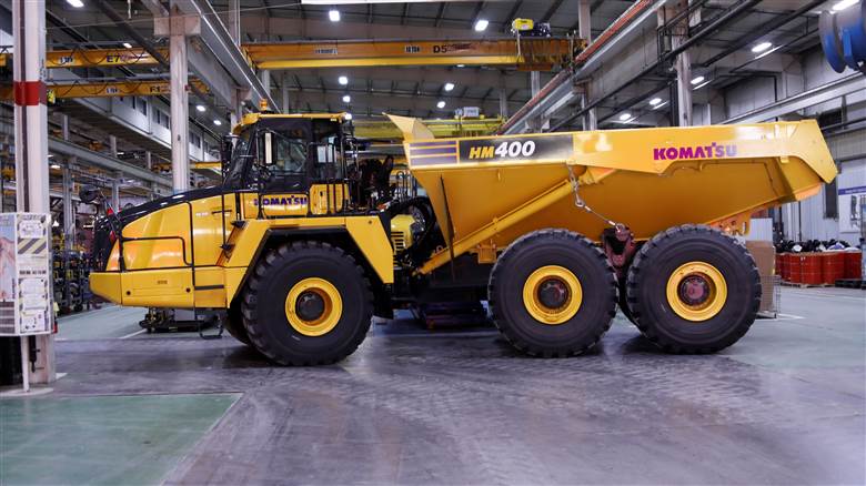 Komatsu moved the manufacture of its HM400-5 ADT back to Chattanooga