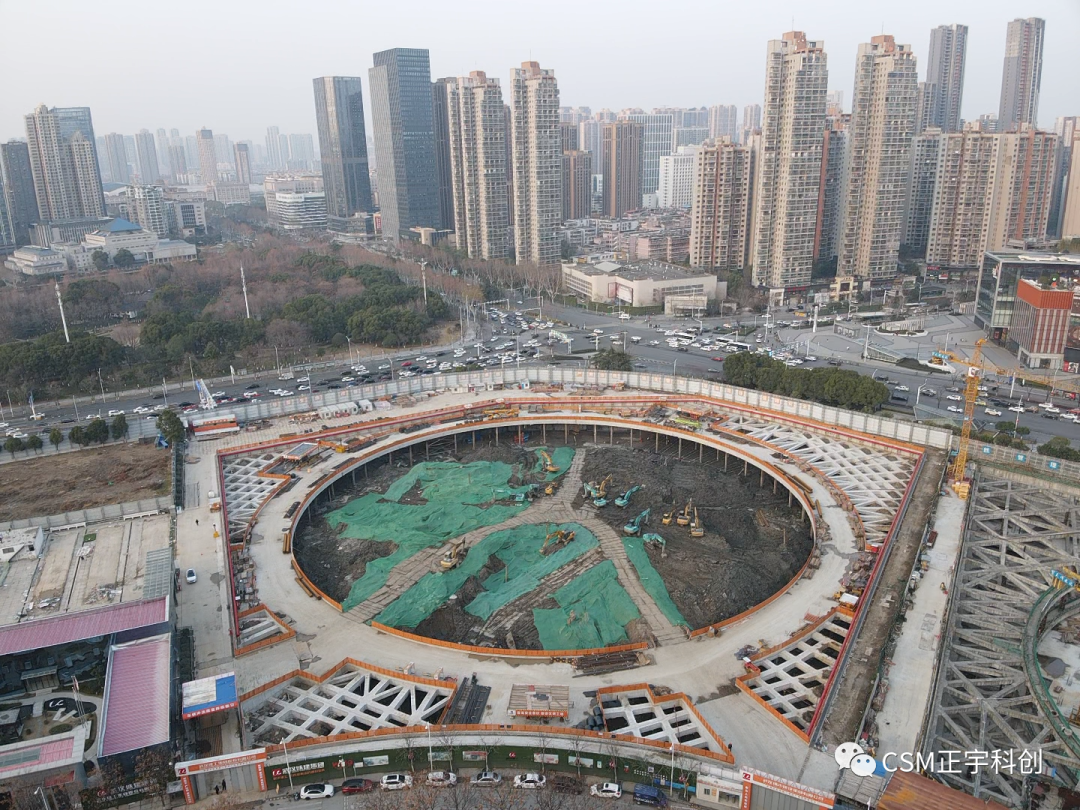 2023 Perfect Start! Shanghai Jintai SMC Construction Method Drilling Rig Helps Wuhan Radio and Television All-Media Center Project