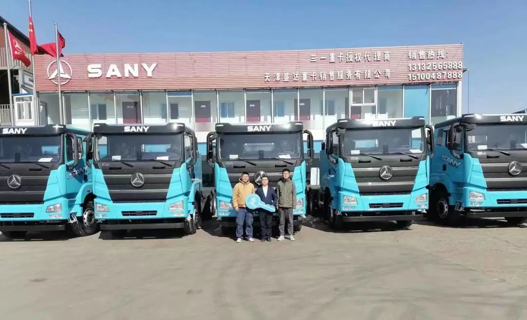 Sany Heavy Industry Co., Ltd.: Jiangshan Flat-top Electric Heavy Truck | Hot Models and Double Delivery!
