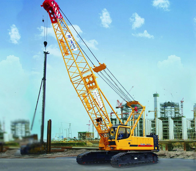 XCMG Official 100 Ton Hydraulic Diesel Engine Drive Rubber Crawler Crane with CE Certificate
