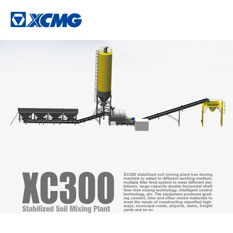 Xcmg Official 300 400 500 600 T/h Stabilized Soil Mixing Plant Xc300 Xc400 For Sale