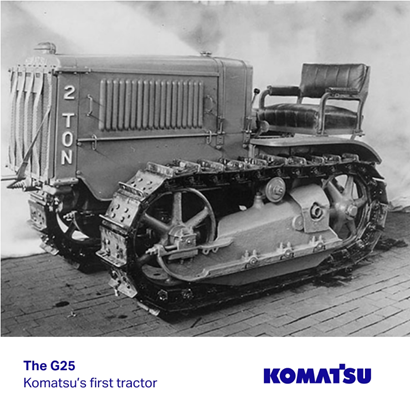 Komatsu's first tractor