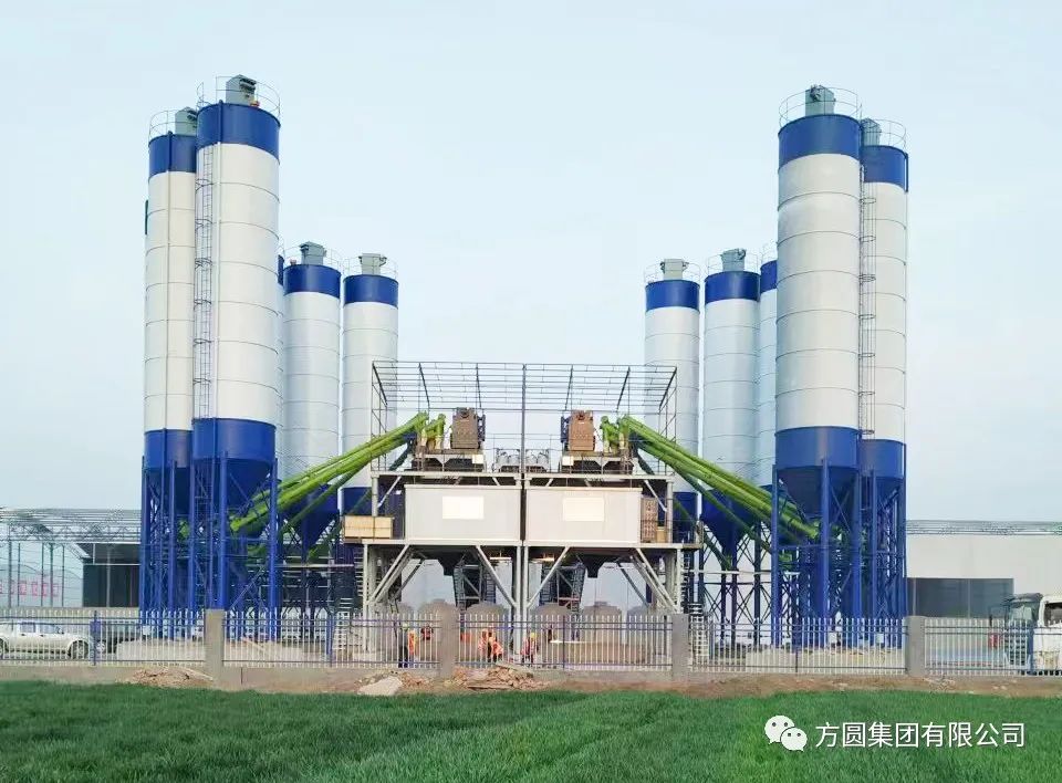 [Product style] HZS180 mixing station of Fangyuan Group participated in the construction of Fuhuai Railway