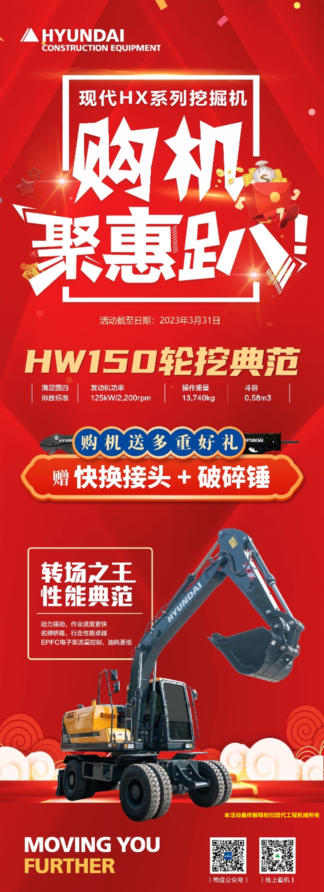 Hyundai Heavy Industries Co., Ltd.: Wheel Digging, Gathering Benefits, and Buying Machines with Multiple Gifts