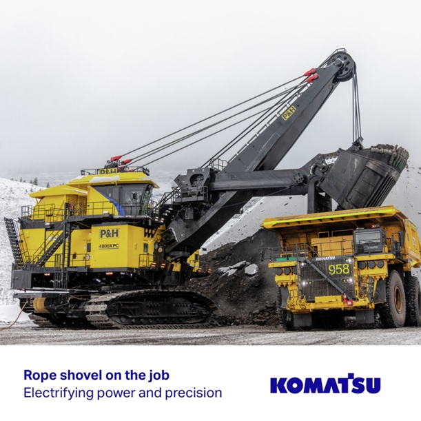 Komatsu Electric Shovel in Operation