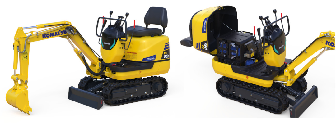Komatsu and Honda jointly develop PC05E-1 electric mini-excavator