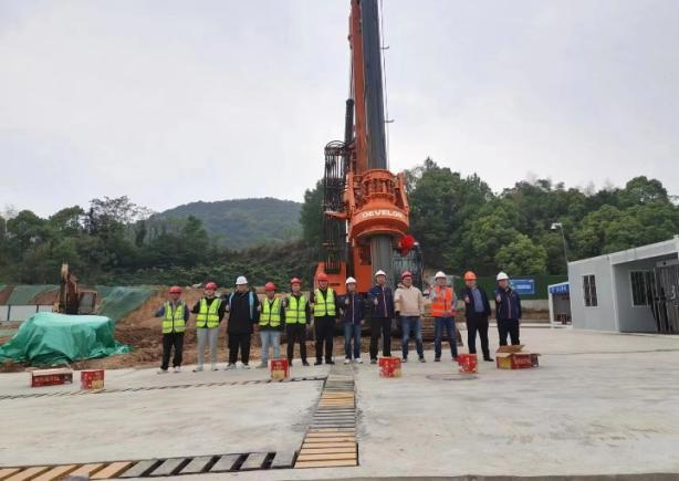 Successful delivery of the first rotary drill of DEVELON, a deep-ploughing piling machine