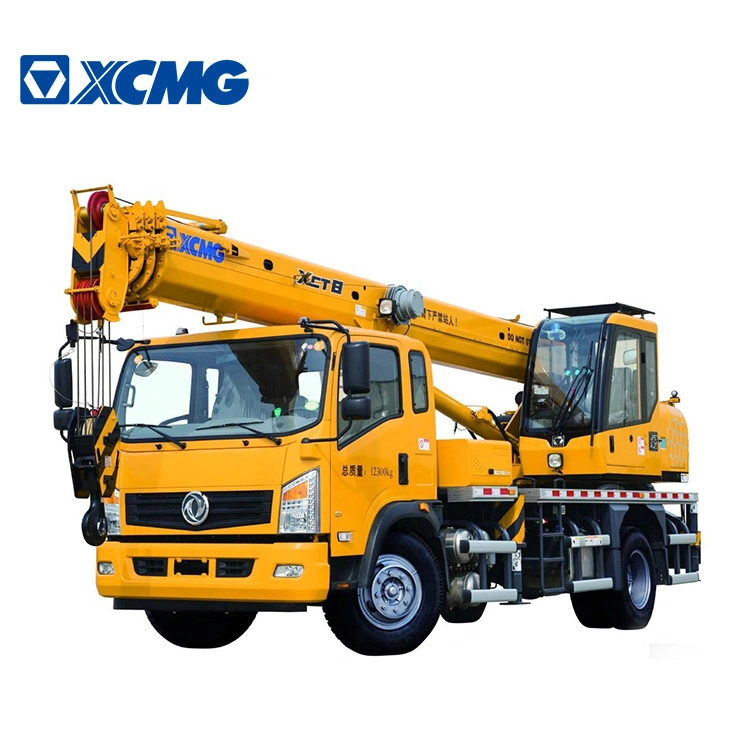 XCMG Official Xct8l4 8 Ton New 4-Section Boom Small Mini Mobile Truck Mounted Crane Price for Sale