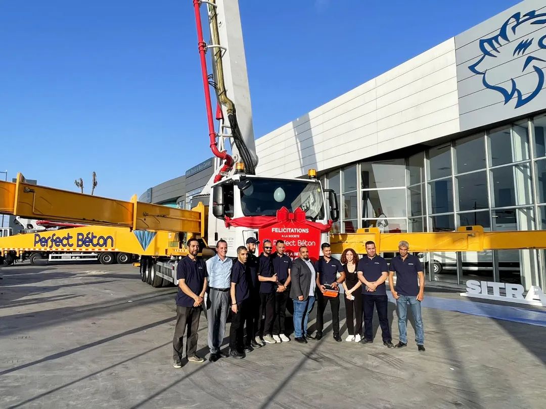 Africa's largest meter class! XCMG pump truck delivered to Morocco