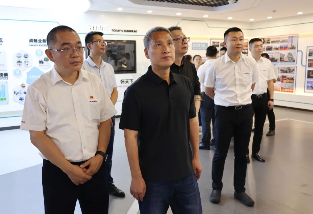 Hu Xiaodong, Chairman of Yongqing Technology Group, led a team to visit Sunward