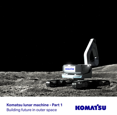 Moon content 1 – Moon construction of Komatsu excavator