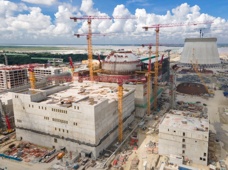 Sany Tower Crane Helps Build Bangladesh's First Nuclear Power Plant!