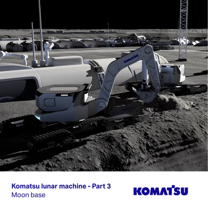 Komatsu's depiction of Moon Base-3