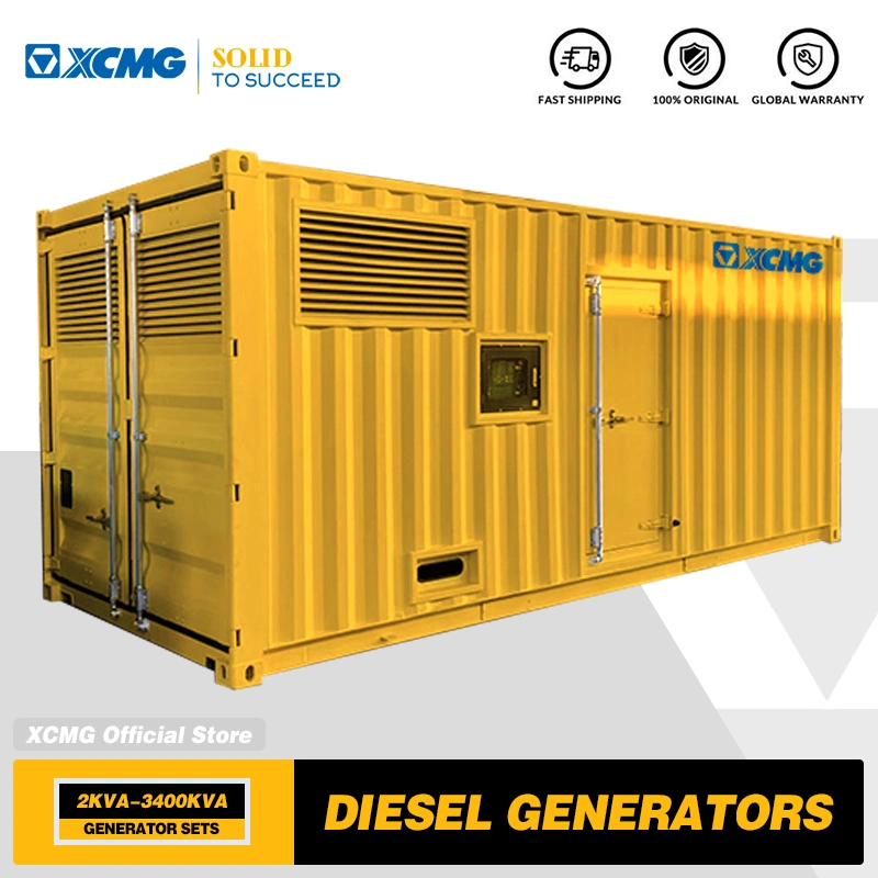 XCMG Official 480kw 600kVA Silent Soundproof Generator Diesel Container Genset
