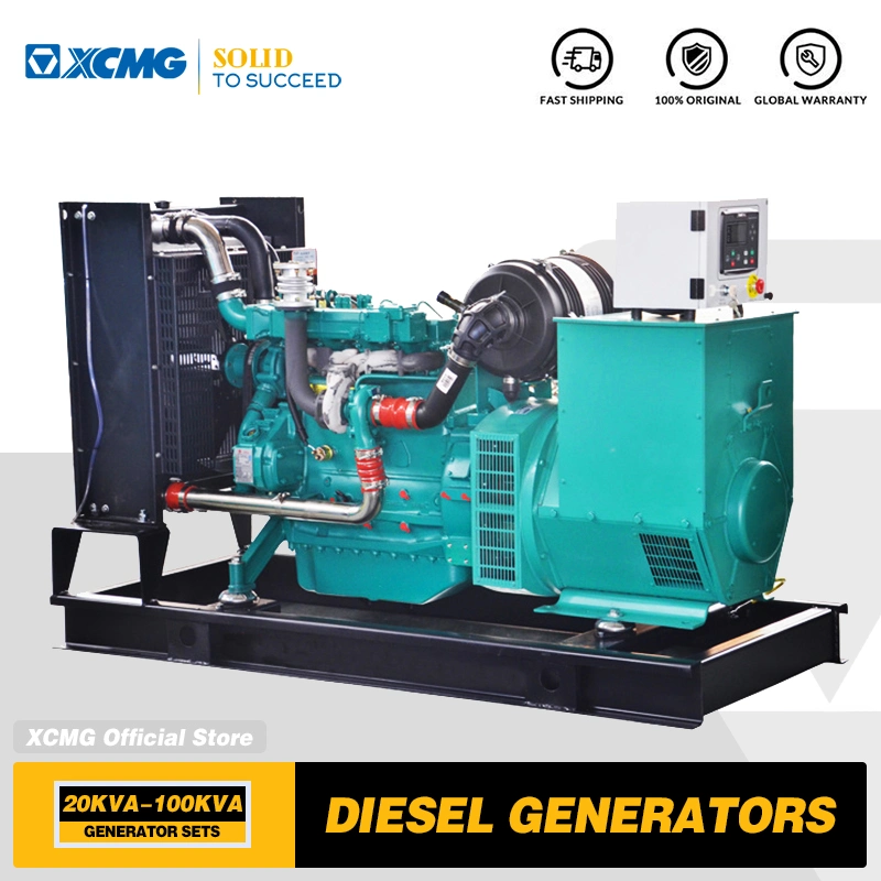 XCMG Official 64kw 80kVA Water-Cooling Open Silent Weichai Power Diesel Generator Price