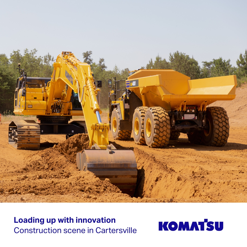 Komatsu: Construction scenery