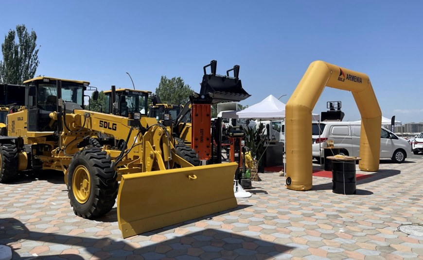 Transcaucasia Blooms "Lingong Yellow", Lingong Products Appear at Armenia International Construction Machinery Exhibition