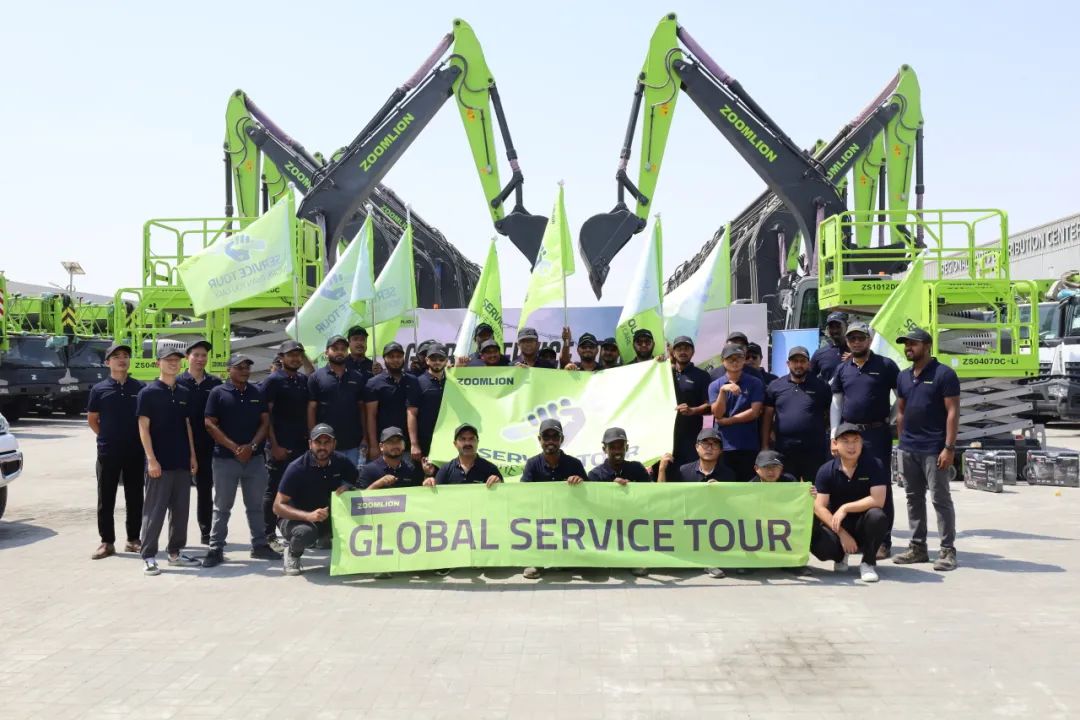 "Accompanied by ingenuity, accompanied by service and care" | 2023 Zoomlion Overseas Company Global Service Wanlihang-United Arab Emirates Station starts with heart!