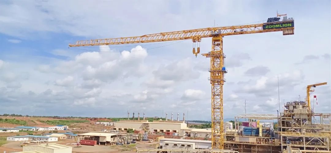 Set a new export record for our country! Zoomlion Delivers Africa's Largest Tower Crane