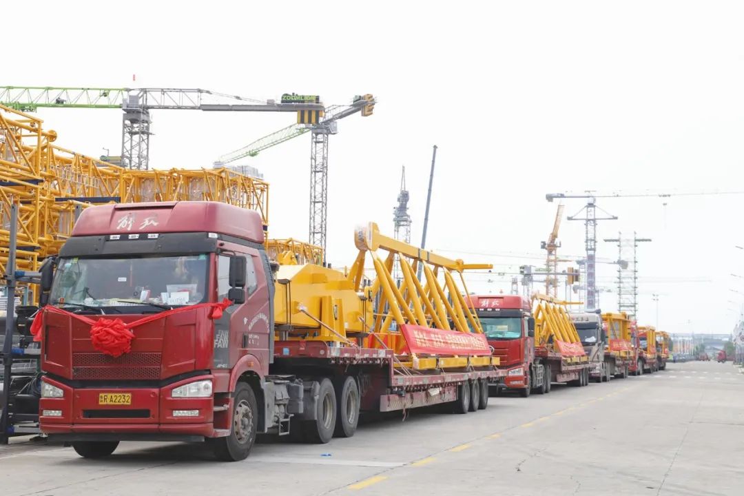 Set another record for Chinese exports! Zoomlion Super Large Tonnage Tower Crane Shipped to Korea