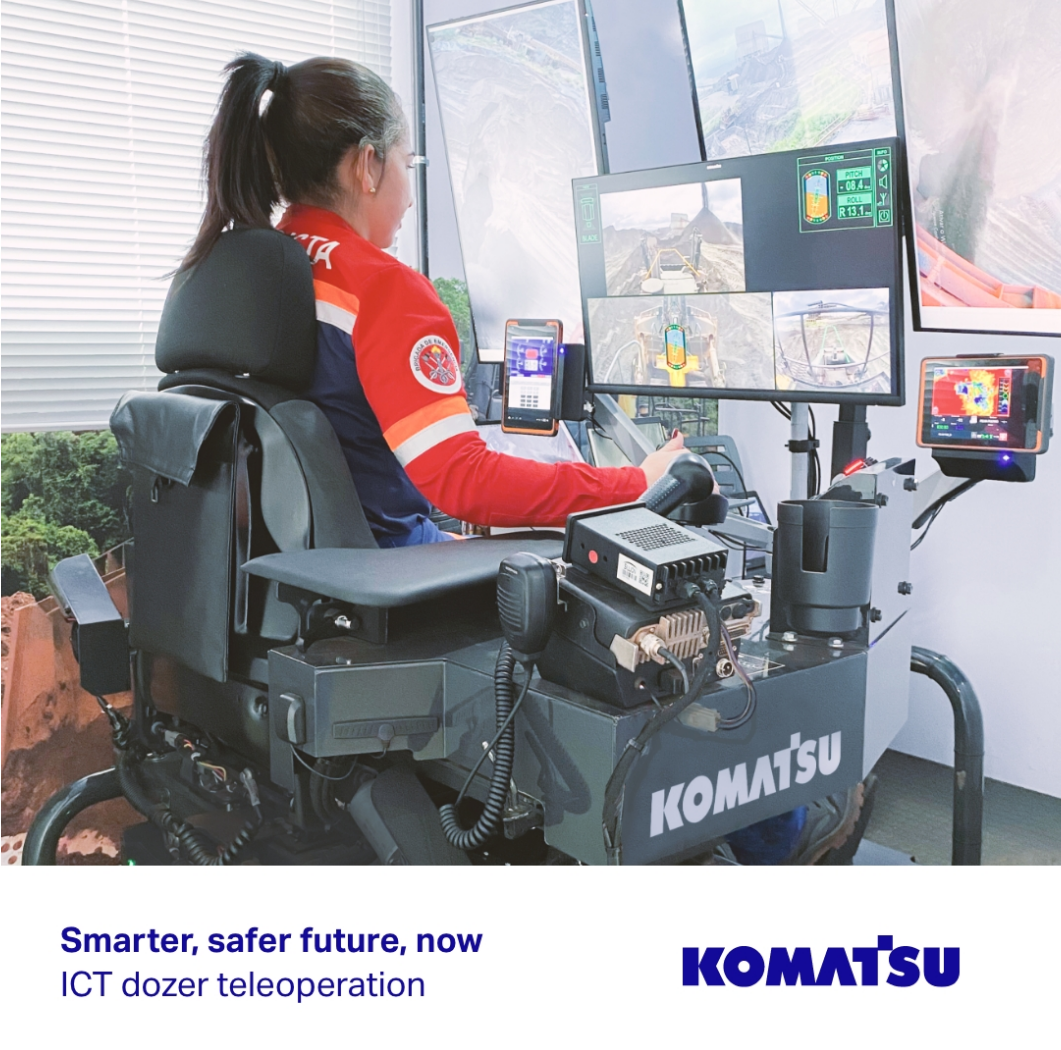 Komatsu: Smarter, Safer-Remotely Operated Bulldozer