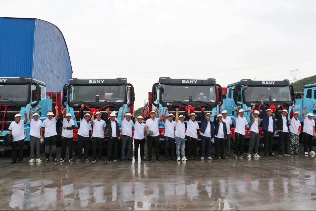 Maotai-flavor, Luzhou-flavor.. There is no delivery incense! Another batch of Sany electric heavy trucks delivered and operated