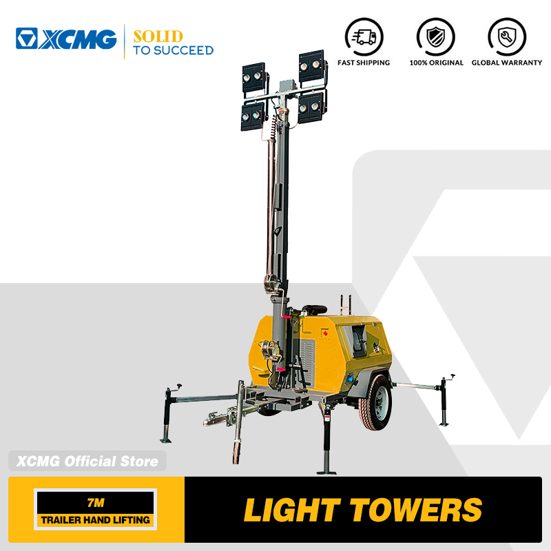 XCMG Official 7m Industrial Diesel Power Generator Vertical Lift Light Tower