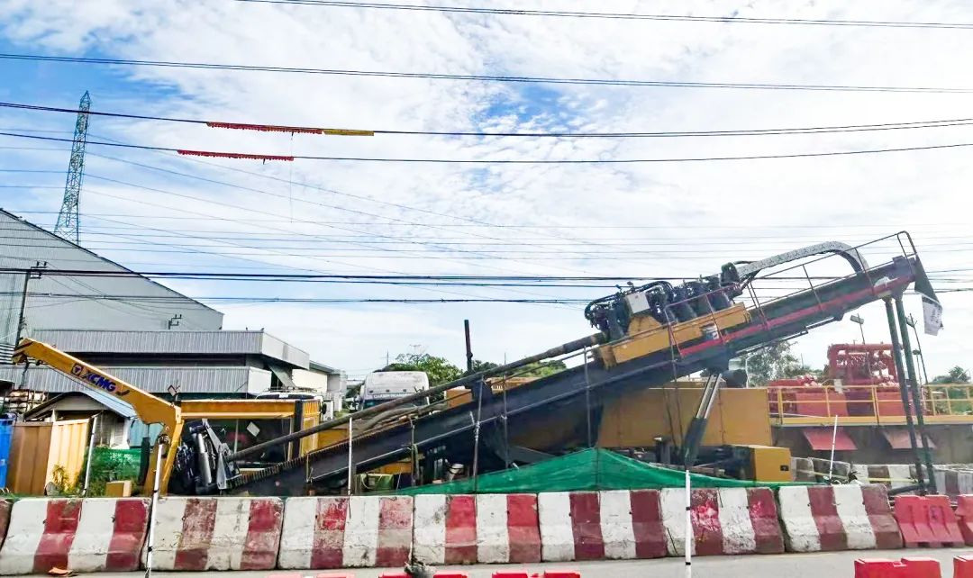 Protect electricity for overseas residents! XCMG Horizontal Directional Drilling Rig Crossing Bangkok!