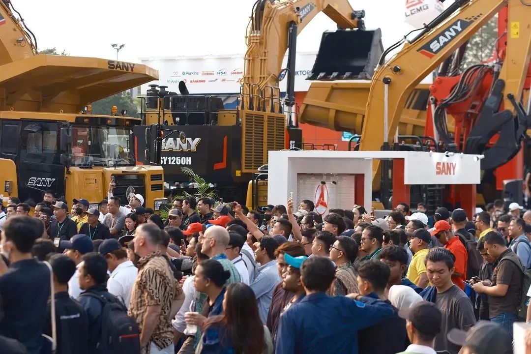 Focus of the audience! Sany appeared at the 2023 Indonesia Construction Machinery Exhibition!