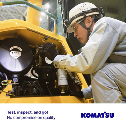 Komatsu: Never compromise on quality