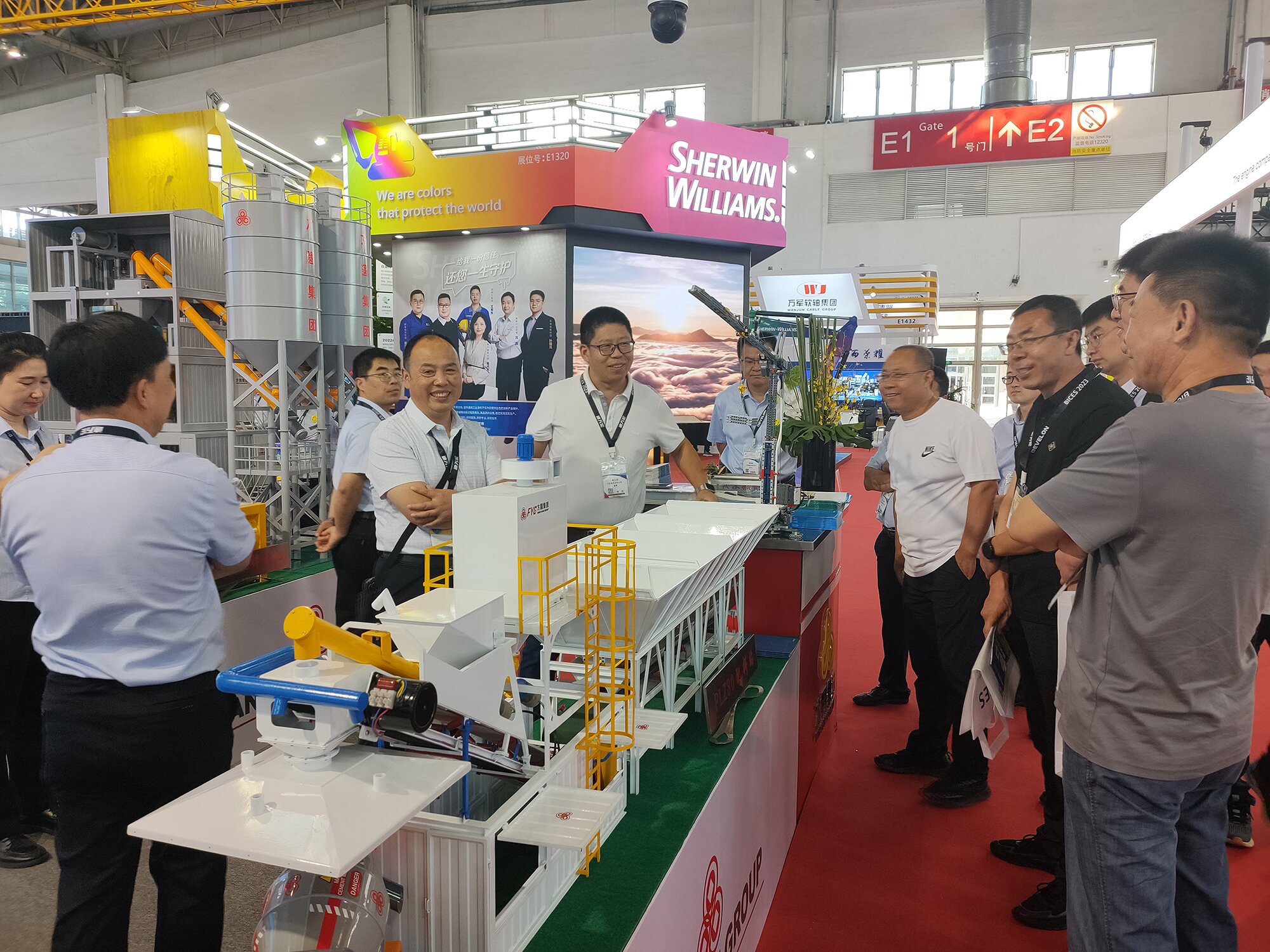 BICES 2023 Magnificent Blooming Fangyuan Group's Exhibition Booth is full of visitors and friends