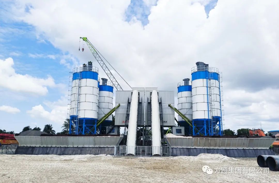 [Product Elegance] Fangyuan Mixing Station Actively Participates in Guyana Traffic Construction Project