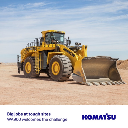 Komatsu: WA900 is willing to challenge