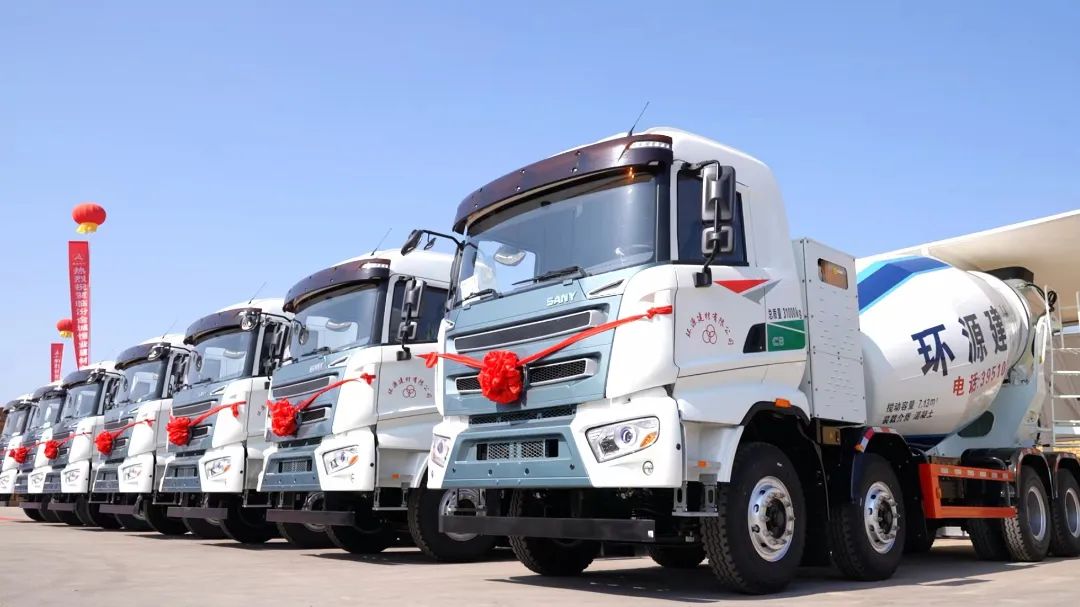 Smart Power Enabling! Successfully delivered 100 SANY electric mixer trucks in Linfen area