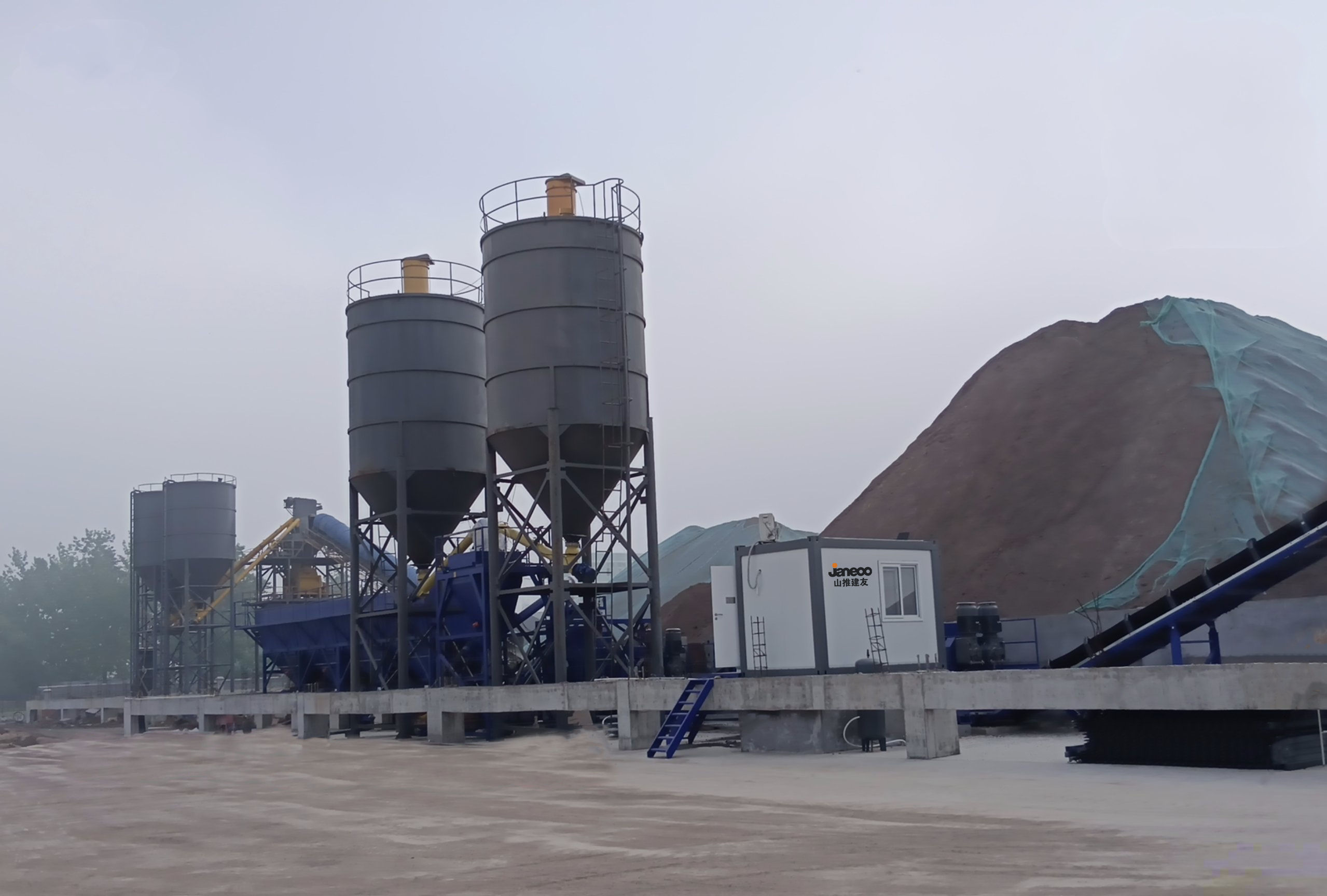 Application of Shantui Jianyou Stabilized Soil Mixing Station in Anhui Construction