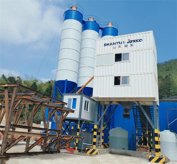 Shantui Jianyou Mixing Station Serves Xiaolingshan Tunnel Construction of Anhui S358 Qingyang-Hongshi Highway Reconstruction Project