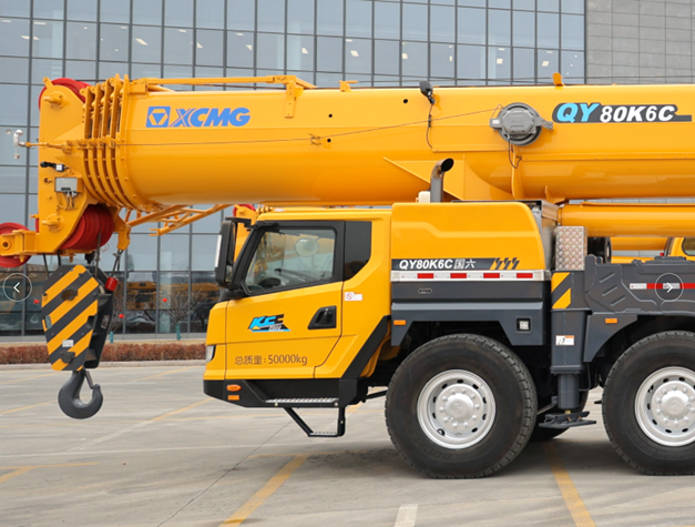 Full counterweight transfer + double caliper disc brake + 470 L large fuel tank, XCMG QY80K6C is efficient and economical!