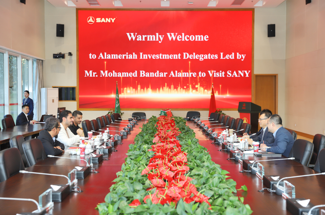 Deepen cooperation! Tang Xiuguo, Chairman-in-Office of Sany Group, Meets Saudi Arabia's Alamia Delegation